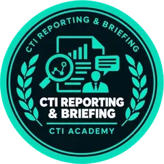 CTI Reporting & Briefing badge